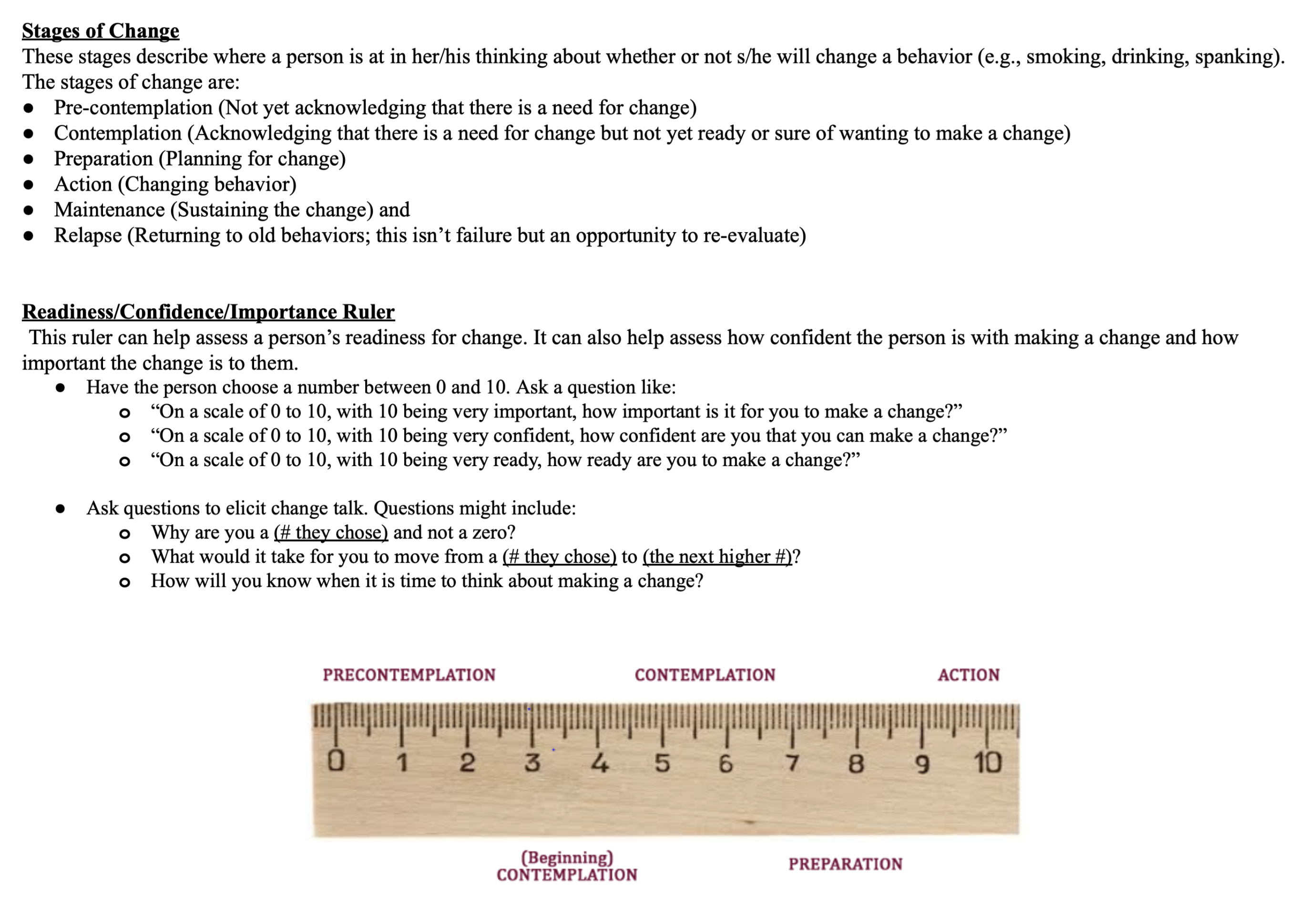 Terms Crosswalk 3 Stages of Change