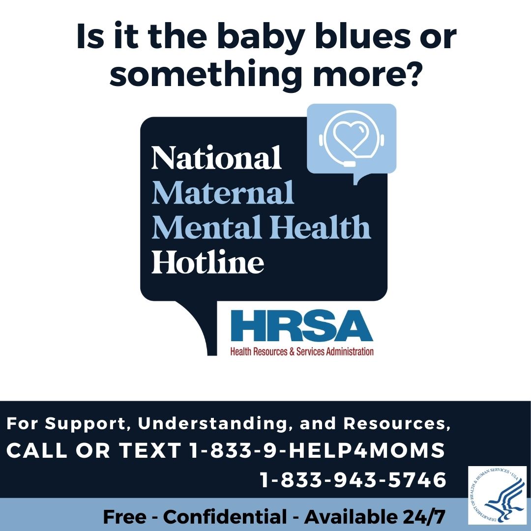 National Maternal Mental Health Hotline Number 